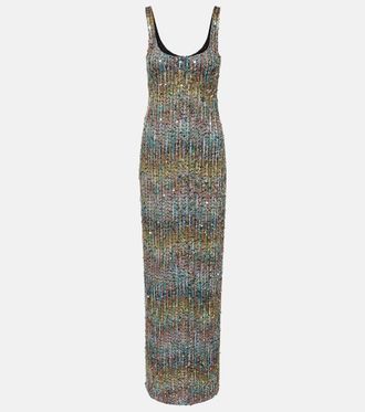Missoni Sequined lam&eacute; gown