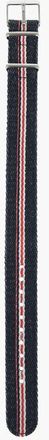 Timex Denim Slip-Through Watch Strap with Striped Detail 18mm size Unica