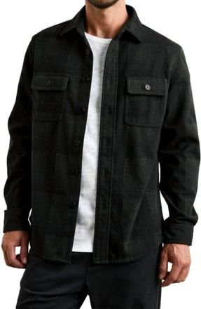 Rails Alder Shirt Jacket In Evergreen Onyx