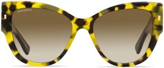 Dsquared2 Eyewear cat-eye tinted sunglasses - women - Acetate - One Size - Brown