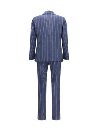 Gi Capri Pinstripe Pant Suit - Navy