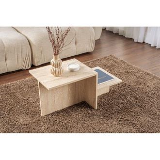 Calicosy Calicosy - Mesa De Centro De 2 Niveles L80 Cm - Harmony