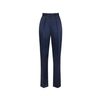 Elisabetta Franchi Dames, Broeken, Blauw, Maat: M