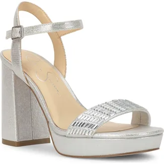 Jessica Simpson Skilia Sandal in Silver 01 at Nordstrom, Size 6.5