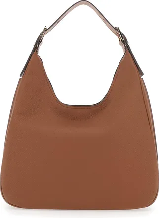 Michael Michael Kors Womens Shoulder Bag Nolita Grande Brown Leather Cow