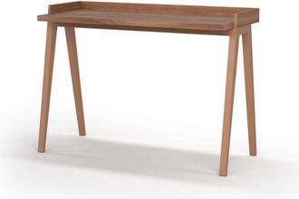 HERDASA Herdasa - Mesa estudio Mod-Nairobi acabado nogal, 47 x 110 x 81 cm (fondo x ancho x alto)