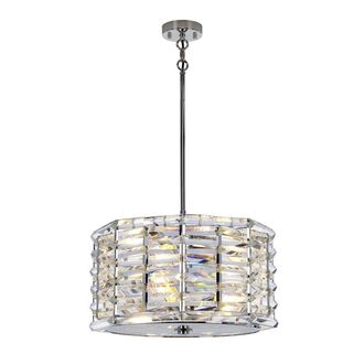 Netlighting Shoal 4 Light Pendant Polished Nickel E27 in Grey