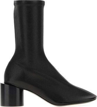 Jil Sander Black Leather Ankle Boots