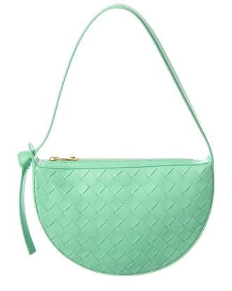 Bottega Veneta Sunrise Mini Intrecciato Leather Hobo Bag