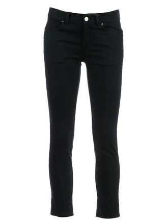 Alexander McQueen cropped beaded trouser - women - Spandex/Elastane/Cotton - 42 - Green