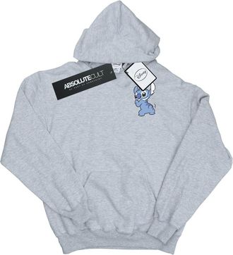 Disney Heren Lilo And Stitch Achterzijde Borst Print Hoodie (Sportgrijs)