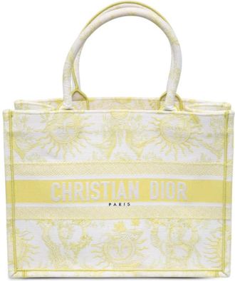 Dior Pre-owned Dior Medium Embroidered Canvas Toile de Jouy Soleil Lady D Lite Satchel Ladies 69VZPL19QJHFU8TO