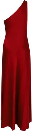 Ralph Lauren Geweven Fit & Flare Jurk - Dames - Avondkleed - Rood - 2XS - Kleedjes