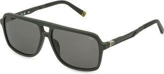 Fila SFID22 9FBM Mens Sunglasses Green Size 60