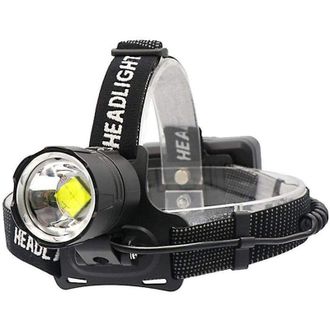 Elle Linterna Frontal Led Recargable Xhp70.2, 10000 L&uacute;menes, Potente Linterna Frontal, Luz De Trabajo De Alta Potencia, Faro Con Zoom Para Pesca, Espeleolo