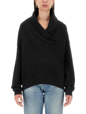 Saint Laurent V-Neck Sweatshirt-Donna