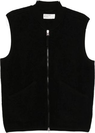 Universal Works doudoune sans manches &agrave; fermeture zipp&eacute;e - Heren - Bodywarmers - Zwart - M - Jassen