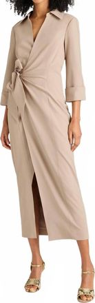 Cinq &agrave; Sept Cayleigh Midi Dress In Khaki