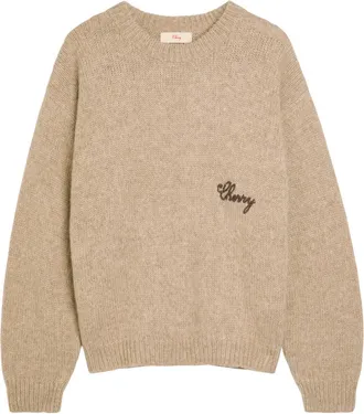 Cherry Los Angeles American Classic Logo Alpaca-blend Jumper - Off White - XL