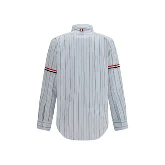 Thom Browne Mens Blue Cotton Dress Shirt