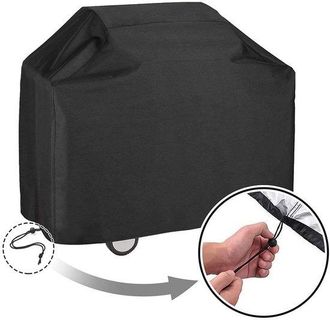 OEM Funda Para Barbacoa, Funda Impermeable Universal Para Barbacoa, 145x61x117cm, Funda Protectora Con Cord&oacute;n Ajustable, Negra