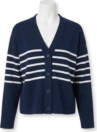 Spanx Airessentials Cardigan In Midnight/white
