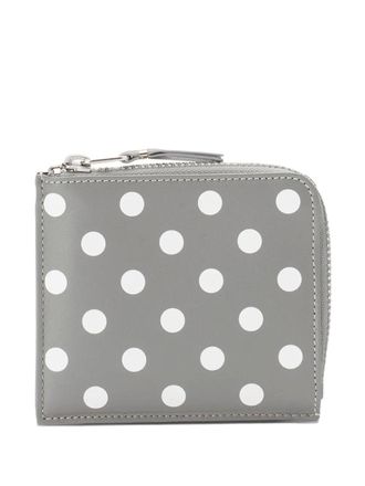 Comme Des Garçons polka dots wallet - Grijs