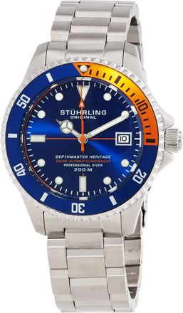 Stührling Aquadiver Automatic Blue Dial Mens Watch M13517