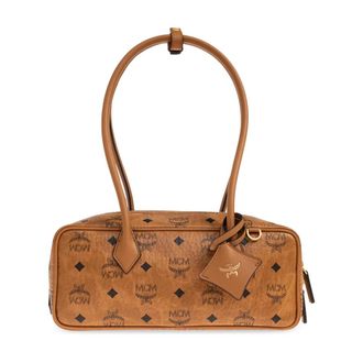 MCM Shoulder Bags, female, Brown, Size: ONE SIZE Aren Small Shoulder Bag