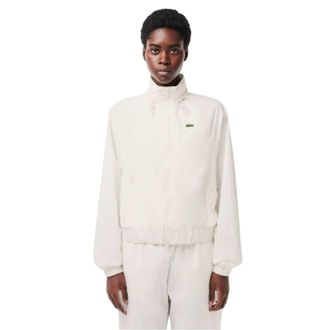 Lacoste Regenjas voor dames met een ruime pasvorm (Wit)