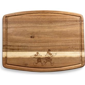 Picnic Time Disney Mickey & Minnie Ovale Cutting Board in Brown at Nordstrom Rack