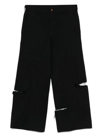Comme Des Garçons distressed trousers