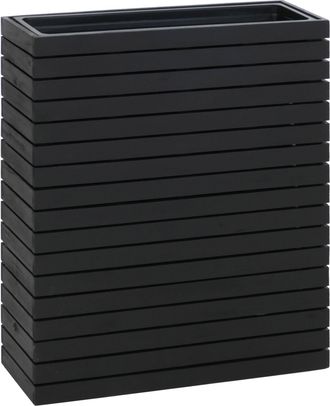 Hhg [nunca Usado] Jardinera Hhg-485, Maceta Elevada, Maceta Para Flores, Rectangular, 77 X 63 X 23 Cm, Para Exterior, Madera De Acacia, Con Certificaci&oacute;n 