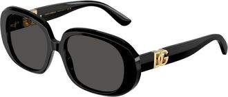 Dolce & Gabbana Stijlvolle zonnebril Dg 4476 Zwart - Dames - Zonnebrillen - Zwart - 56 MM - Accessoires