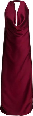 Semper Uitlopende Jurk - Dames - Avondkleed - Rood - XS - Polyester - Kleedjes