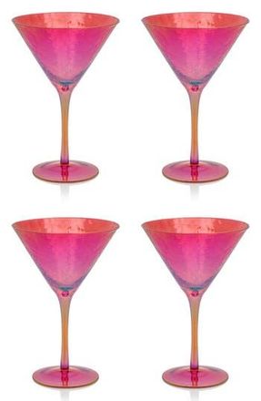 Zodax Set of 4 Aperitivo Martini Glasses in Red at Nordstrom Rack