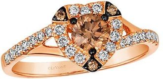 Le Vian Chocolate 14K Rose Gold 0.81 Ct. Tw. Diamond Cocktail Ring