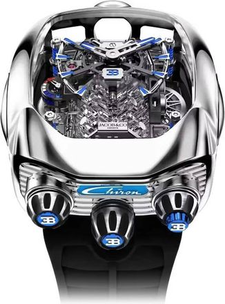 Jacob & Co. Bugatti Chiron Tourbillon Hand Wind Mens Watch BU200.20.AQ.AA.A