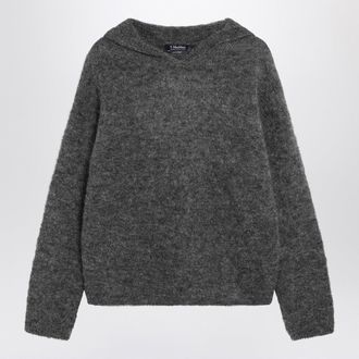 Max Mara S Max Mara Anthracite Hooded Sweater