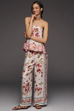 Maeve Brooklin Wide-Leg Track Pants
