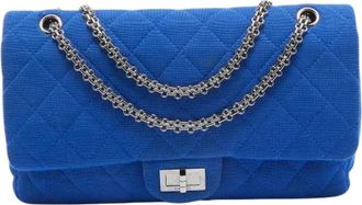 Chanel Pre-owned Fabric chanel-bags - Dames - Vintage Schoudertas - Blauw - ONE Size - Vintage