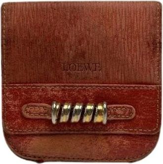 Loewe Pre-owned Wallets, female, Red, Size: ONE SIZE Pre-owned Leather Wallet