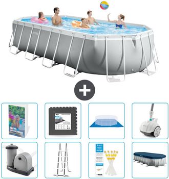 Intex Piscina Prism Frame Oval - 610x305x122 Cm - 9-piezas S610