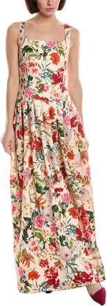 Julia Jordan Faille Pleated Maxi Dress