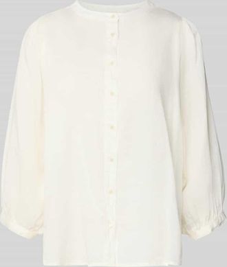 0039 Italy 0039 Italy Regular Fit Bluse mit Rundhalsausschnitt Modell FAVIOLA in Weiss, Gr&ouml;&szlig;e XXL