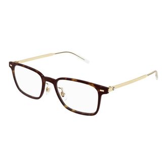 Montblanc Glasses, male, Brown, 56 MM, Squared Optical Frame