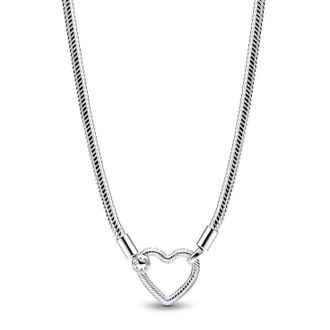 Pandora Heart Closure Snake Chain Necklace