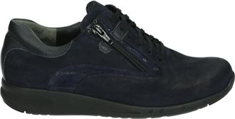 Durea Sportieve Lage Damesschoenen Blauw Nubuck - Dames - Sneakers - Blauw - 40 1/2 EU - Leer - Schoenen