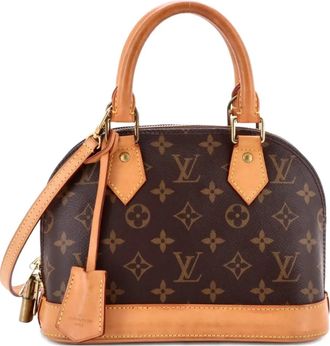 Louis Vuitton Alma Handbag Monogram Canvas BB crossbody bag - Bruin