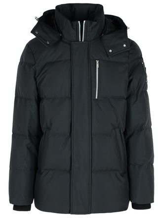 Moose Knuckles Cloud 3 Q Black Nylon Down Jacket